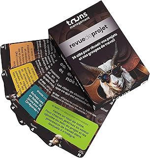 Jeu Revue de projet© | 64 cartes pour réussir vos réunions de pilotage | Structuration & décisions claires en 15 min | Outil de gestion de projet collaboratif et management d’équipe
